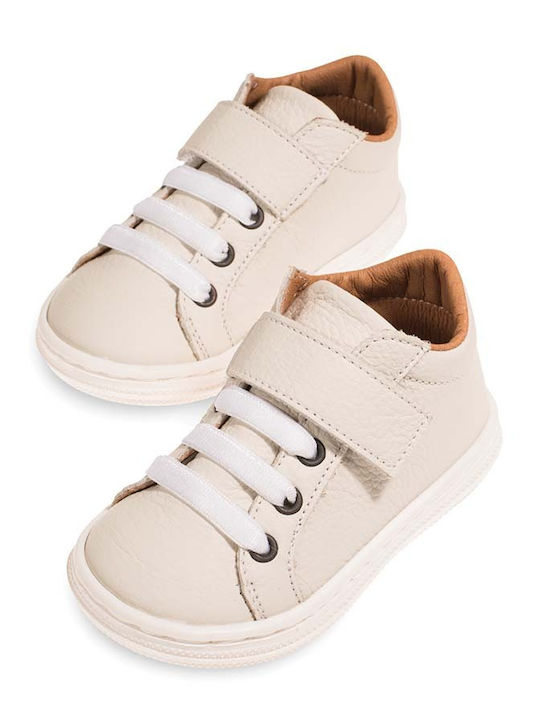 Babywalker Christening Leather Sneakers Ecru