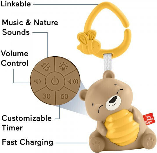 Fisher-price Hrb18 Baby Night Light Brown, White