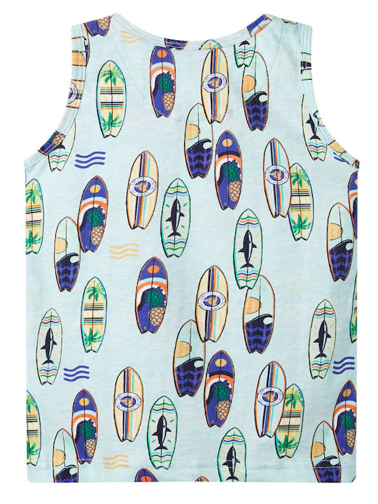 vidaXL Kids Blouse Sleeveless Soft Blue