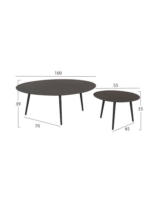 Set Cameră De Zi Pentru Exterior Brey 5 Piese Khaki Cu Perne