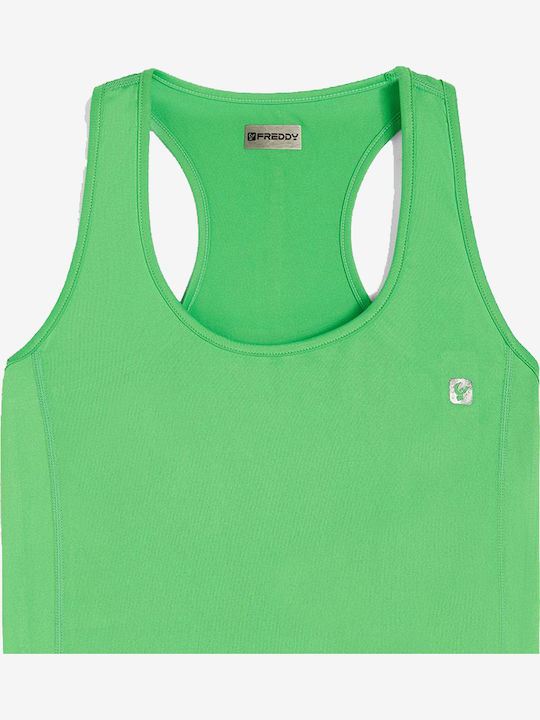 Women's Athletic Blouse Sleeveless Green