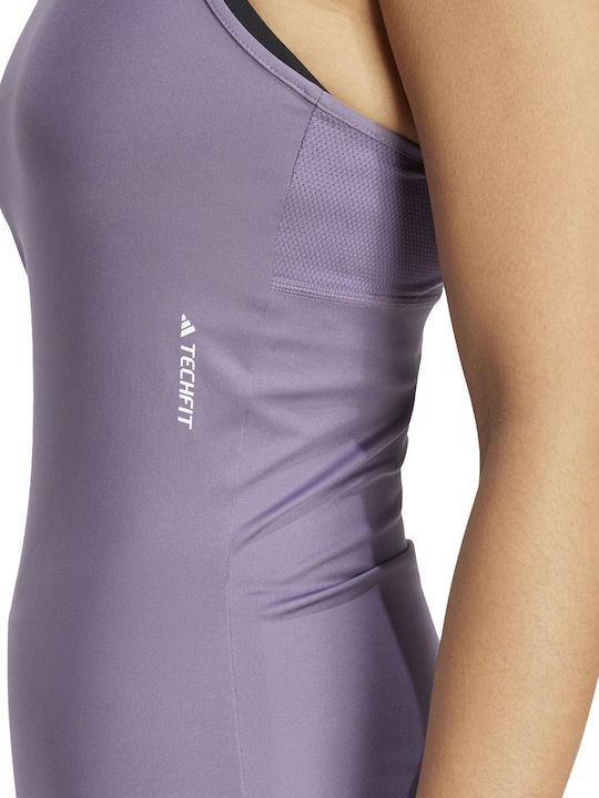 Techfit Racerback Γυναικεία Αθλητική Μπλούζα Αμάνικη Fast Drying Μωβ