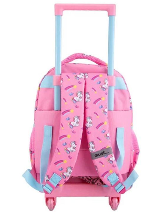 Must Unicorn Dreams School Bag Trolley Elementary, Elementary in Pink color 30lt