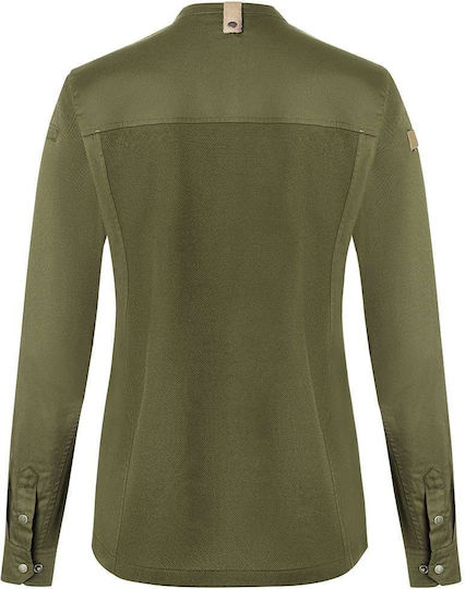 Karlowsky Mantel Koch 100% Baumwolle Damen Khaki mit Langärmelig