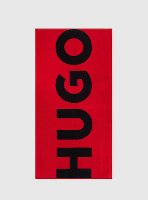 Hugo Boss Red Beach Towel 90x180cm