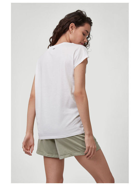 O'neill Summer Women's Cotton Blouse Short Sleeve White
