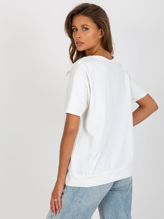 Relevance Women's Blouse Cotton Short Sleeve White