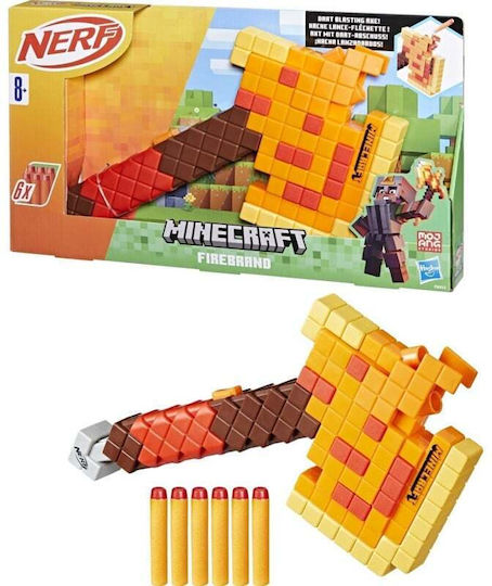 Nerf Launcher Dart Blasting Axe Minecraft for Ages 8+