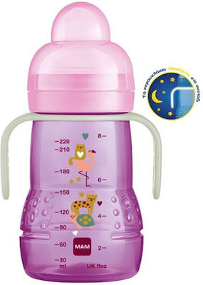 Mam Better Together Night Educational Sippy Cup Plastic with Handles Purple for 4m+m+ 220ml