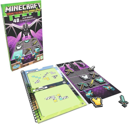 Настолна игра Minecraft – Das Magnetische Reisespiel за 1+ играчи 8+ години (GER) Think Fun