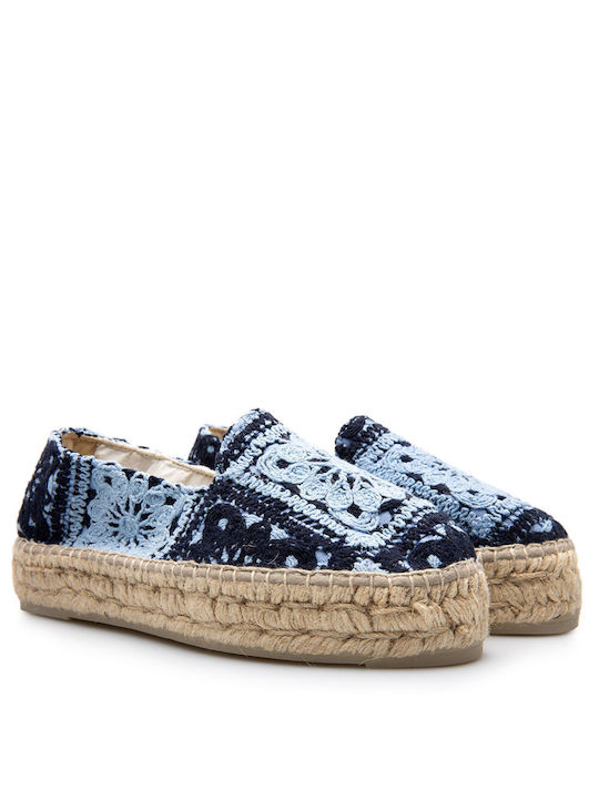 Manebi Damen Espadrilles in Marineblau Farbe