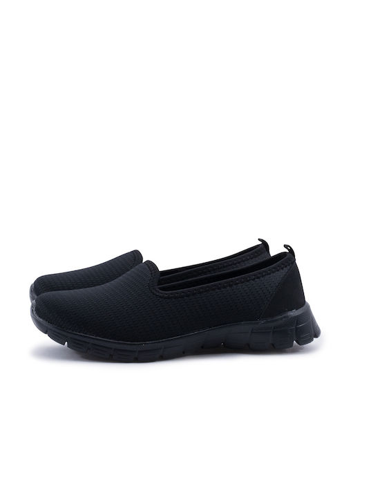 Love4shoes Damen Slip-Ons Schwarz