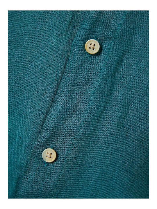 Cu mânecă lungă In Cămașă Deep Teal