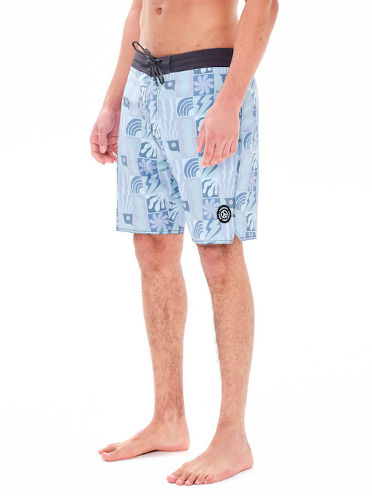 Emerson Men's Swimwear Bermuda Light Blue with Patterns