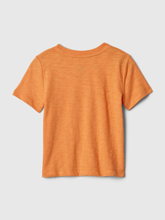 GAP Kids Blouse Short Sleeve Tangerine