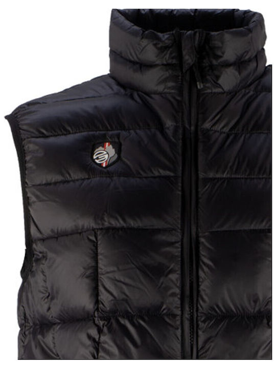 GTS Moda Italia Men's Sleeveless Puffer Jacket Black