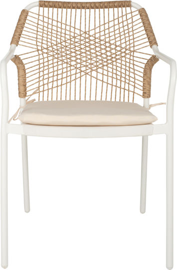 Καρέκλα Trotter Λευκός 56x60x85εκ.