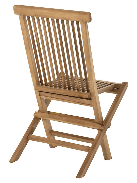 Градински Стол Дървен Kendall Жълт 46.5x63x89см