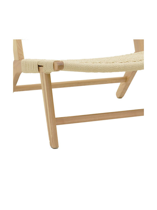 Πολυθρόνα Εξωτερικού Χώρου Rattan Filippo Φυσικό 68x69x74εκ.