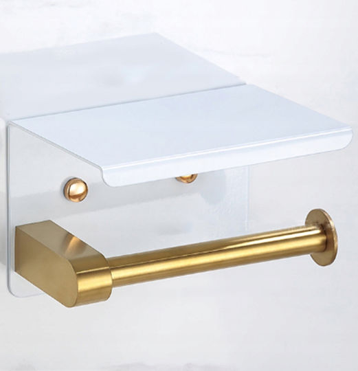 Paper Holder Metallic White