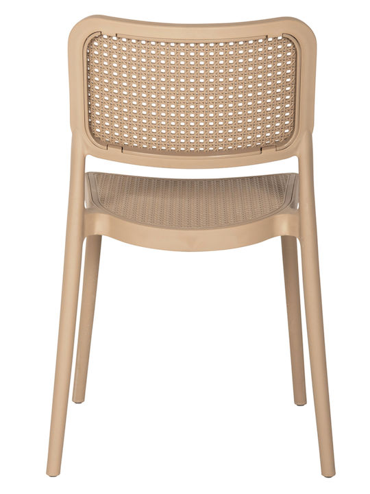 Outdoor-Stuhl Polypropylen Braun 51x52x80εκ.