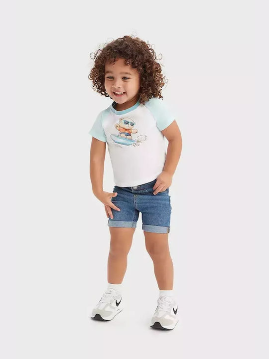 Levi's Kids Set with Shorts Summer 2pcs White