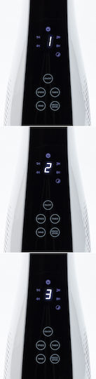 MalTec Ventilator Turm 50W mit Fernbedienung Weiß