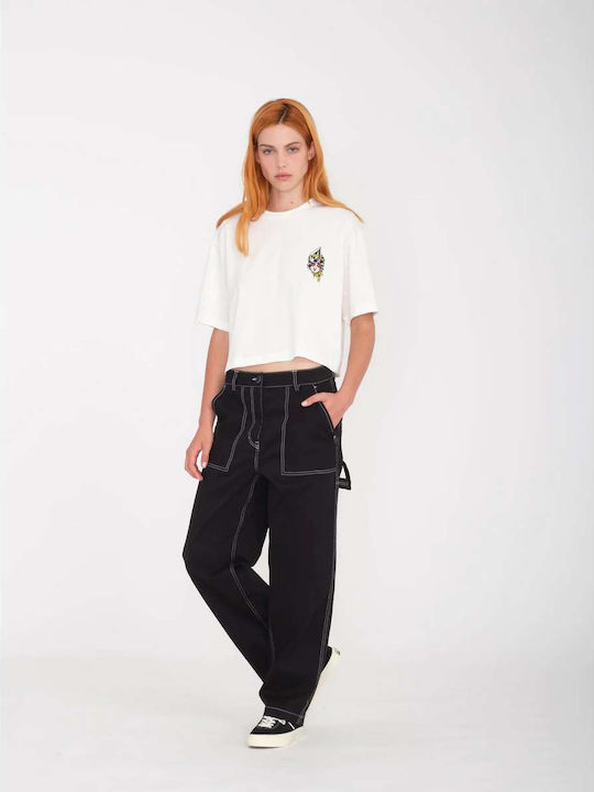 Drumstone Γυναικείο Oversized T-shirt Λευκό