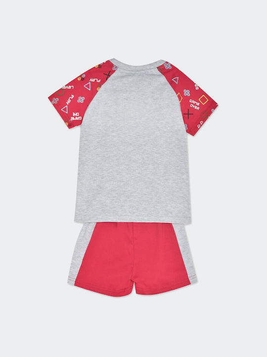 BodyTalk Kinder Set mit Shorts Sommer 2Stück gri