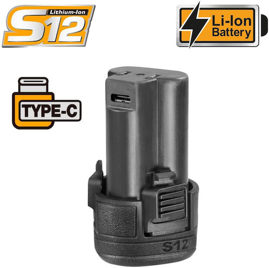 Ingco Tool Battery Lithium 12V with Capacity 1.5Ah