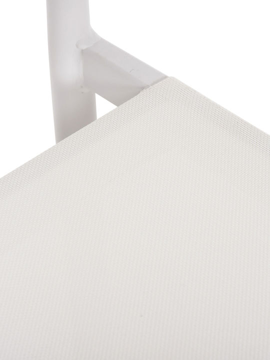 Outdoor Aluminum Outdoor Chair Serly White 56x61x74cm