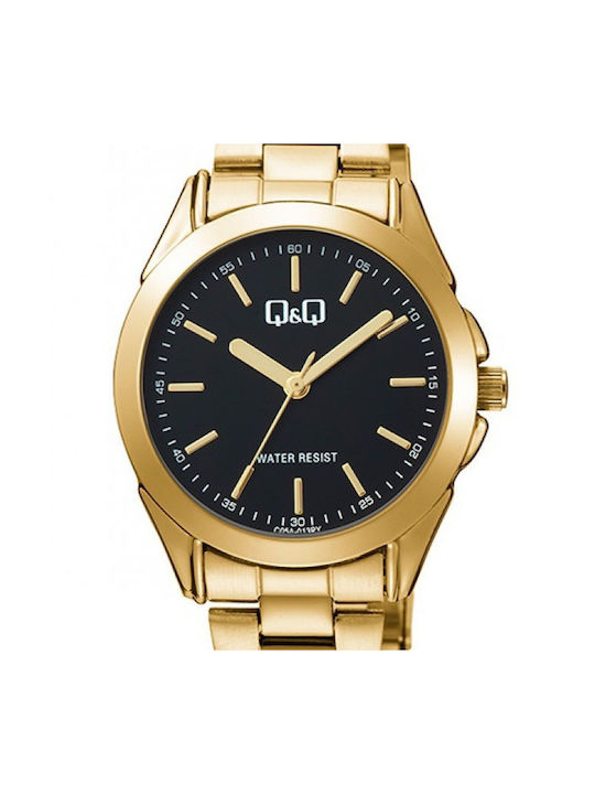 Q&Q Uhr mit Gold Metallarmband