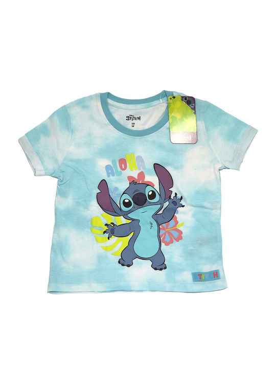 Kinder-Set mit Shorts Sommer 2Stück Light Blue Lilo & Stitch