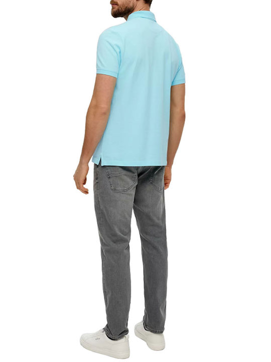 Red Label Short Sleeve Polo T-shirt Turquoise
