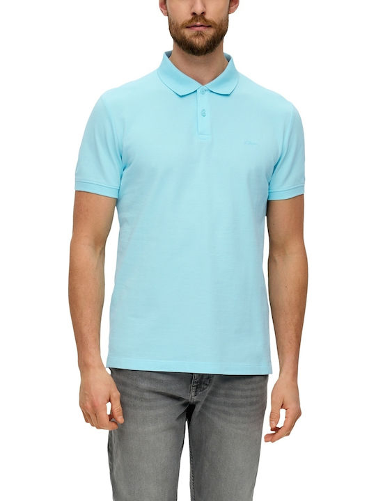 Red Label Short Sleeve Polo T-shirt Turquoise
