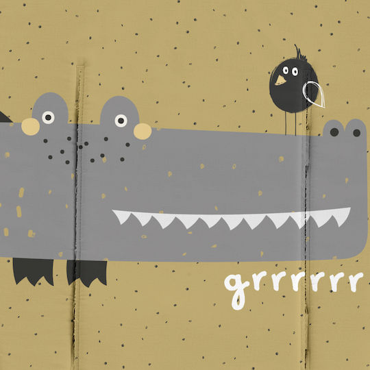 Bimbidreams Κάλυμμα Καροτσιού Crocodile 36x80εκ. Ώχρα