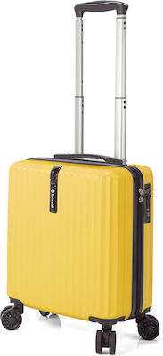 Benzi Βαλίτσα Ταξιδιού Καμπίνας Κίτρινο με 4 Ρόδες Ύψους 44εκ.