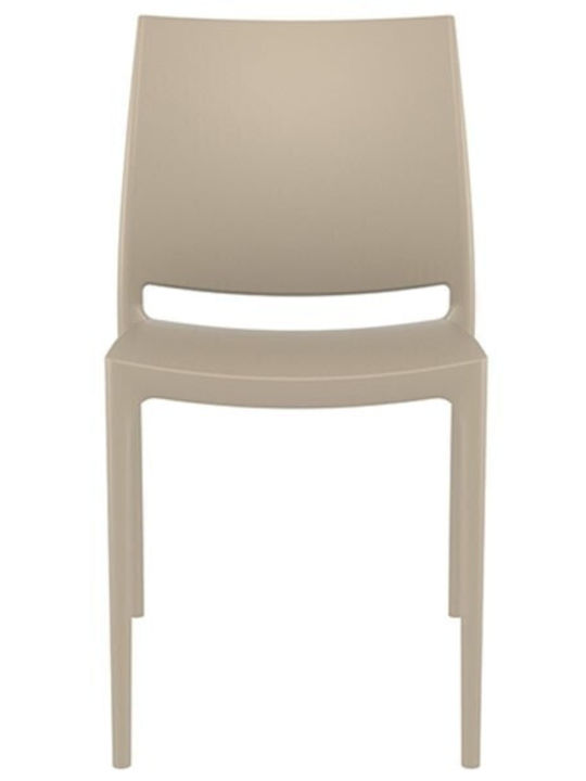 Scaun de exterior Polipropilenă Maya Taupe 20x50x39cm