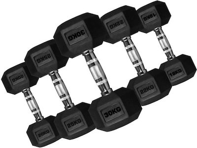 Viking Rubber Hexagon Dumbbell 1 x 5kg