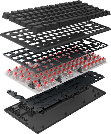 Dell Alienware Pro Wireless Gaming Mechanical Keyboard 75% with Custom switches and RGB lighting (English US) Dark Side of the Moon