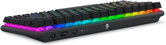 Dell Alienware Pro Wireless Gaming Mechanical Keyboard 75% with Custom switches and RGB lighting (English US) Dark Side of the Moon