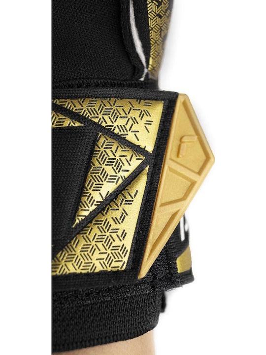 Reusch Attrakt Gold X Evo Cut Finger Support Adults Goalkeeper Gloves Black