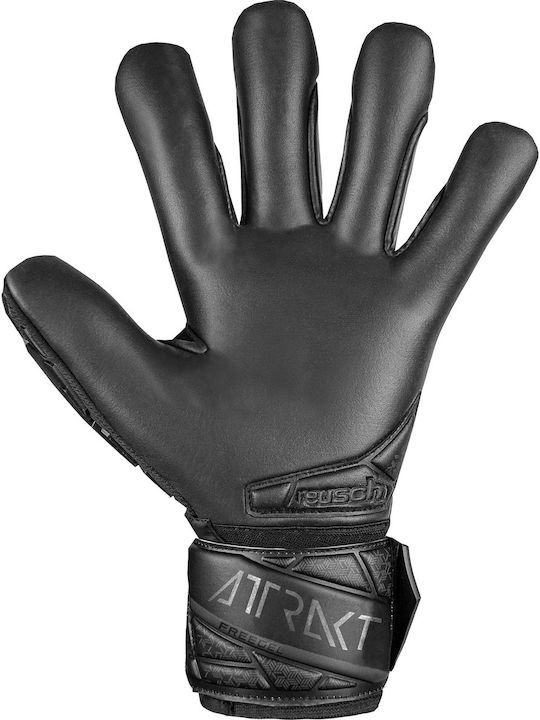 Reusch Attrakt Freegel Infinity Finger Support Γάντια Τερματοφύλακα Ενηλίκων Μαύρα