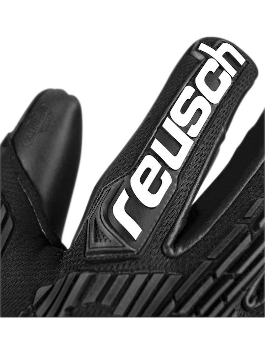 Reusch Attrakt Freegel Infinity Finger Support Γάντια Τερματοφύλακα Ενηλίκων Μαύρα