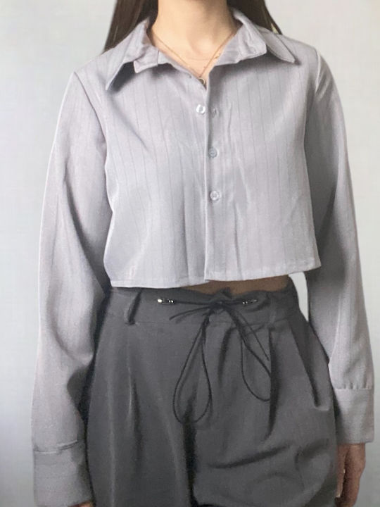 Women's Long Sleeve Shirt Grey