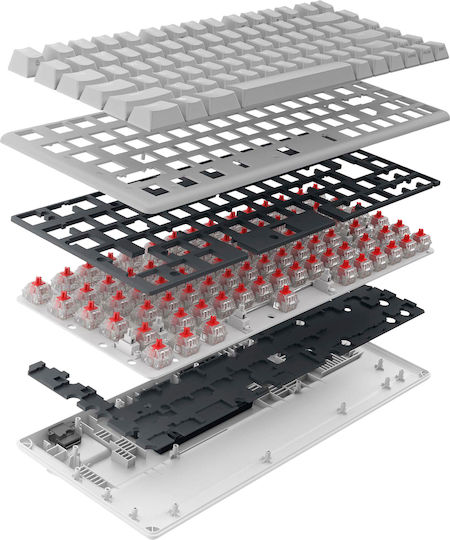 Dell Alienware Pro Wireless Gaming Mechanical Keyboard 75% with Custom switches and RGB lighting (English US) Lunar Light)