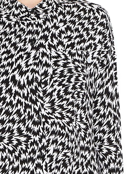Eley Kishimoto Flash Μακρυμάνικο Γυναικείο Πουκάμισο Μαύρο
