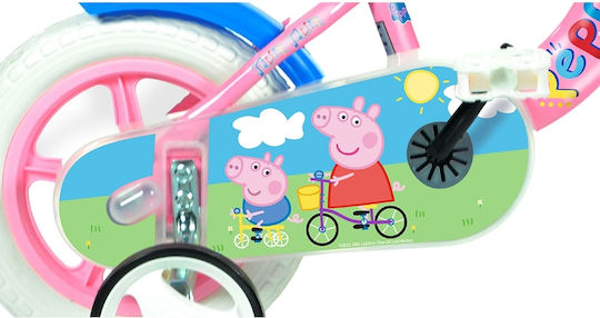 Dino Bikes Peppa Pig 10" Kids Bicycle BMX Pink