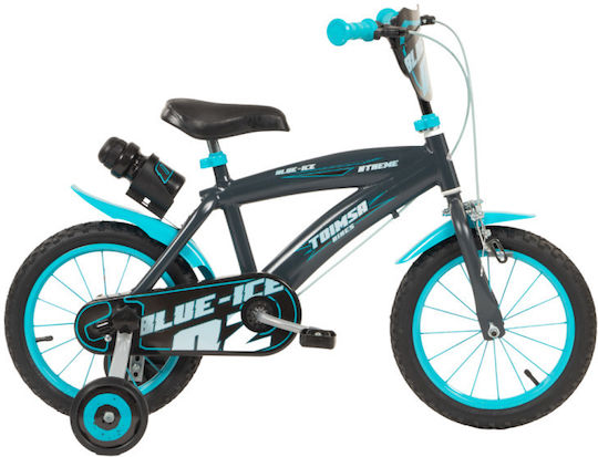 Toimsa Blue Ice 14" Kinder Fahrrad BMX mit Aluminiumrahmen Schwarz