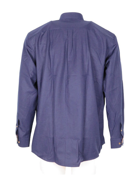 Ncs Men's Shirt Long Sleeve Cotton Blue